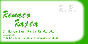 renato rajta business card